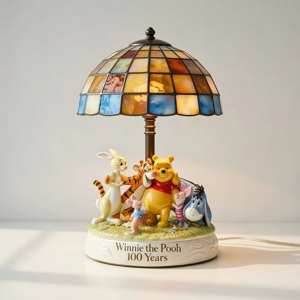DSNY Honey Bear Celebrate Our 100th Anniversary - Personalized Custom Shape Acrylic Light Box - Gift For Family, Movie Fans HH01 - Image 3