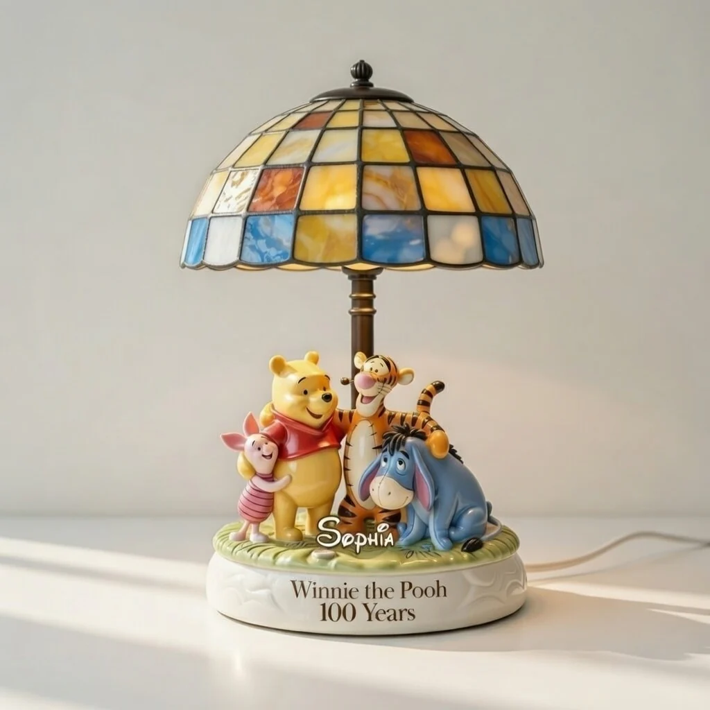DSNY Honey Bear Celebrate Our 100th Anniversary - Personalized Custom Shape Acrylic Light Box - Gift For Movie Fans HH01 - Image 3