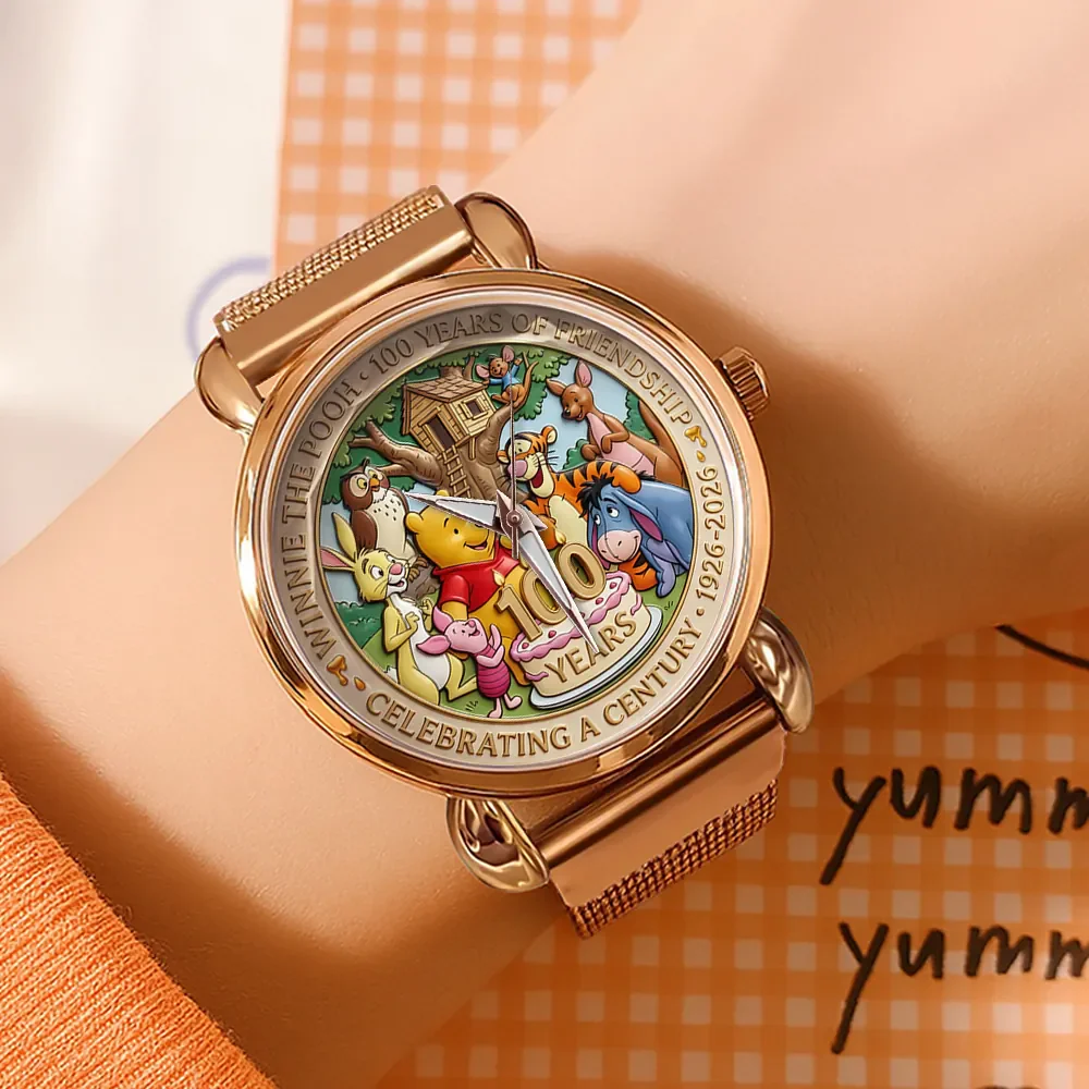 DSNY Honey Bear Celebrating A Century Of Friendship - Women Hand Watch - Gift For Movie Fans NL122 - Image 4