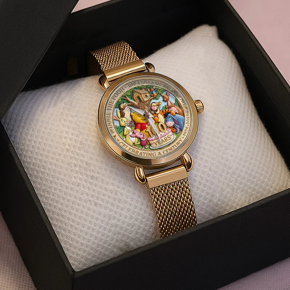 DSNY Honey Bear Celebrating A Century Of Friendship - Women Hand Watch - Gift For Movie Fans NL122 - Image 5