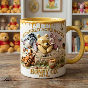 DSNY Honey Bear Happy 100 Years Of Woodland Friends - Personalized Accent Mug - Anniversary Gift For Movie Fans NL122 - Image 10