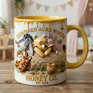 DSNY Honey Bear Happy 100 Years Of Woodland Friends - Personalized Accent Mug - Anniversary Gift For Movie Fans NL122 - Image 11