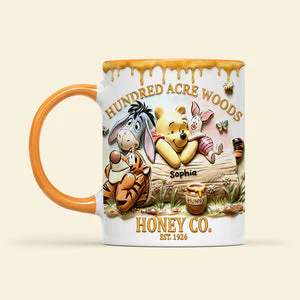 DSNY Honey Bear Happy 100 Years Of Woodland Friends - Personalized Accent Mug - Anniversary Gift For Movie Fans NL122 - Image 3