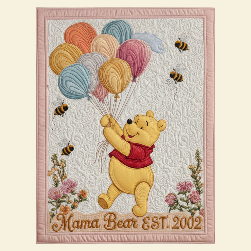 DSNY Honey Bear Love You So Much Mom - Personalized Blanket - Gift For Mom, Grandma NL122 - Image 4