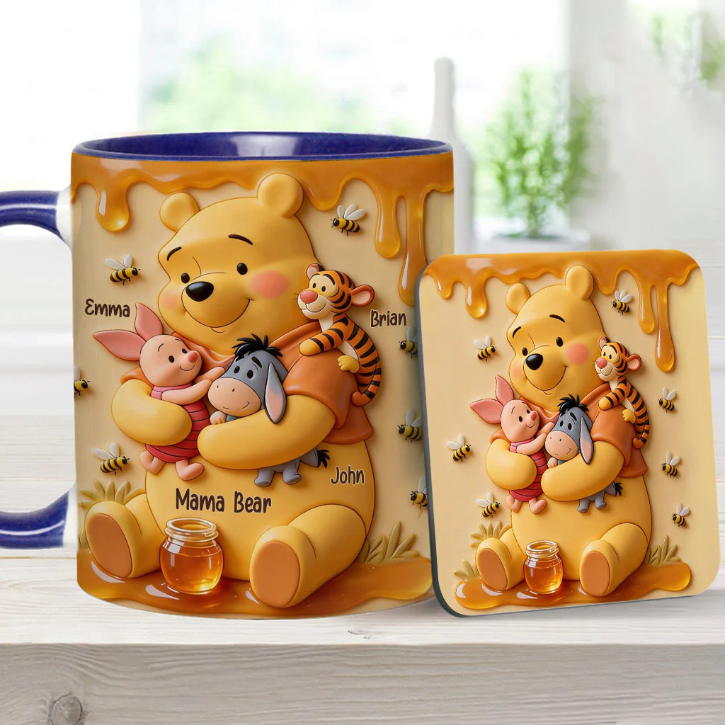 DSNY Honey Bear Mama - Personalized Accent Mug - Gift For Mom NL122 - Image 13