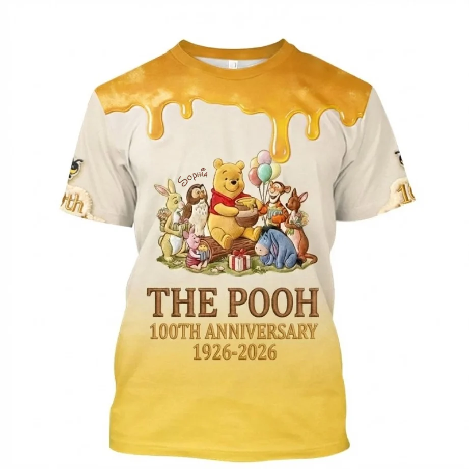 DSNY Honey Bear With Friends 100th Anniversary - Personalized All Over Shirt - Gift For Fan Movies HH01 - Image 5