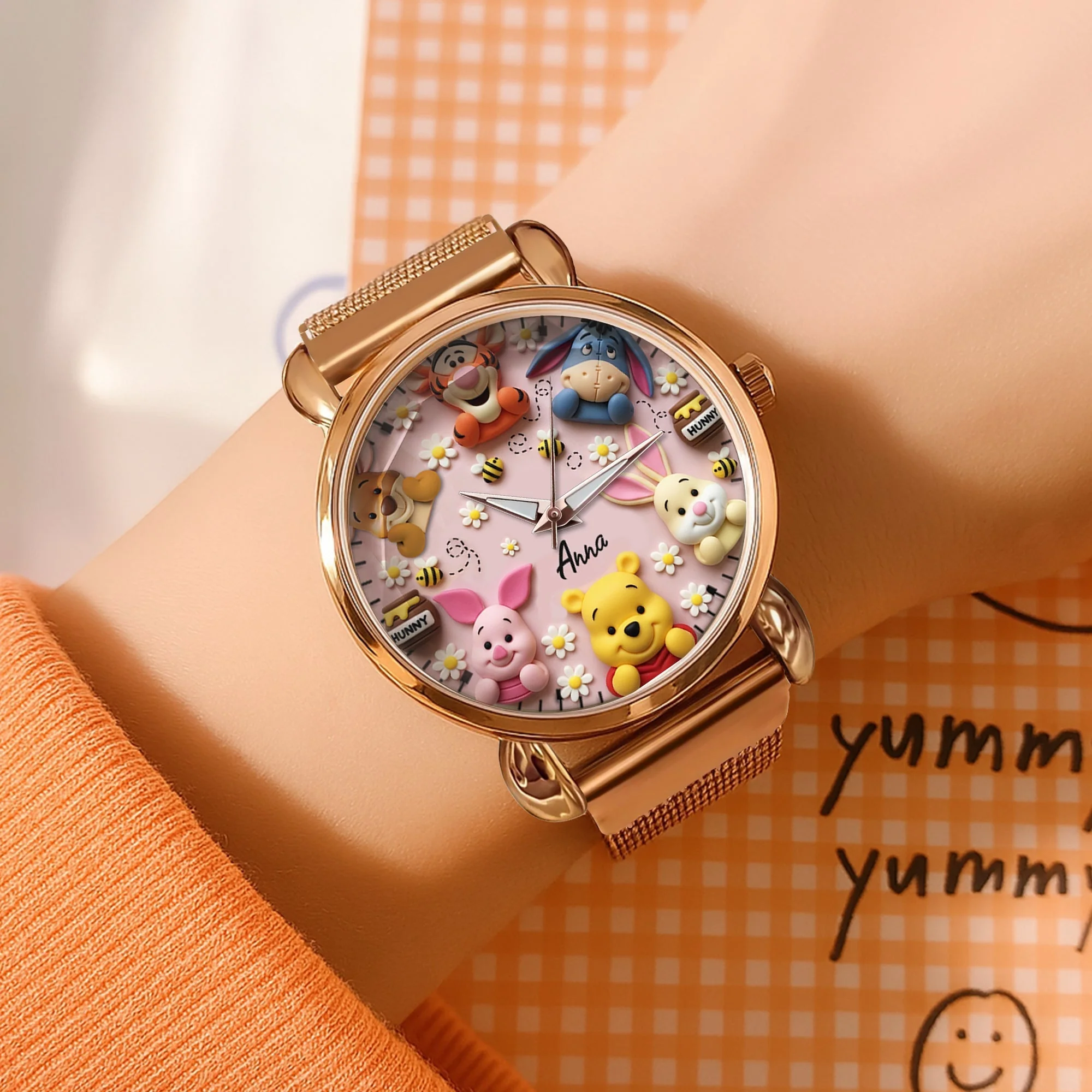 DSNY Honey Bear With Friends 100th Anniversary - Personalized Woman Hand Watch - Gift For Fan Movies HH01 - Image 2