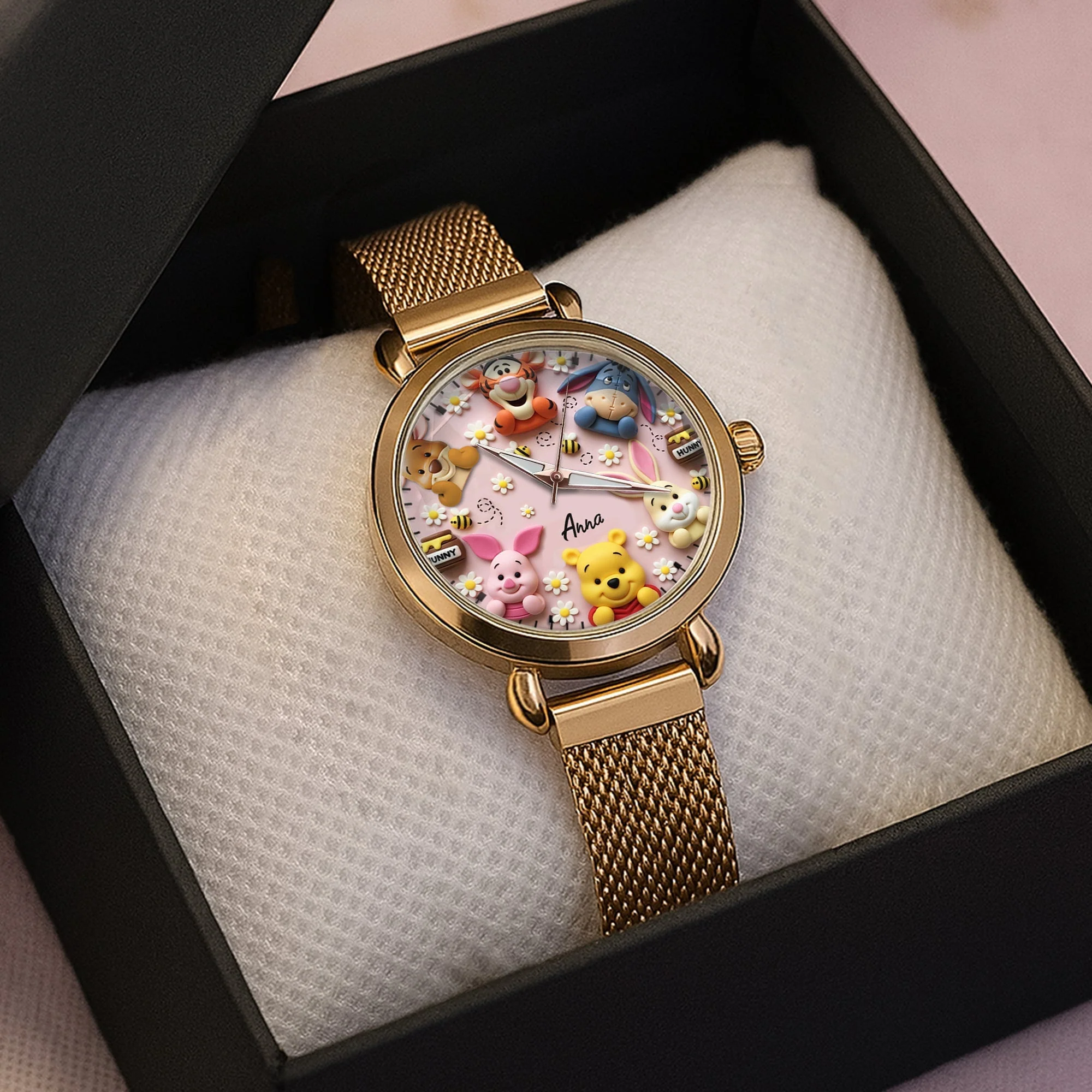 DSNY Honey Bear With Friends 100th Anniversary - Personalized Woman Hand Watch - Gift For Fan Movies HH01 - Image 3