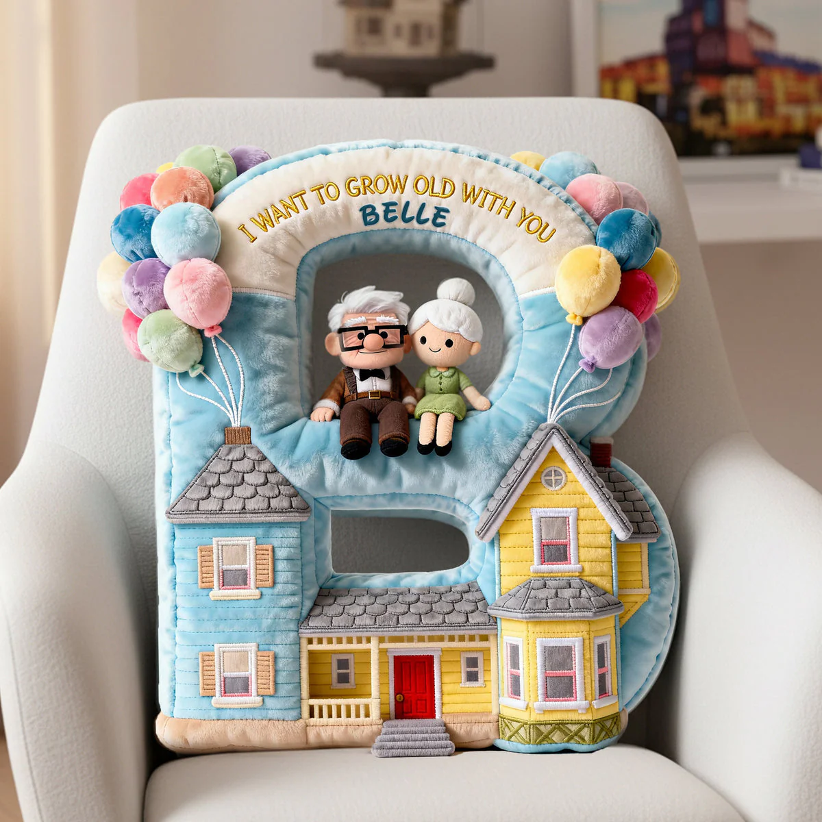 DSNY I Want To Grow Old With You - Personalized Custom Shaped Pillow - Gift For Couples NL122 - Image 2