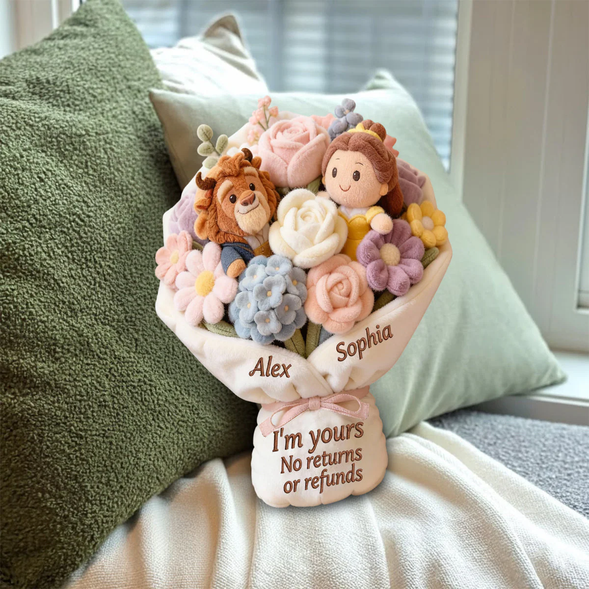 DSNY I'm Yours No Returns Or Refunds - Personalized Custom Shaped Pillow - Gift For Couple, Movie Fans HH01 - Image 5