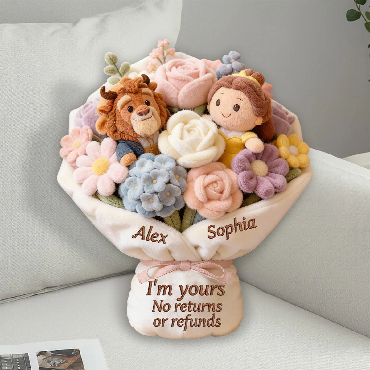 DSNY I'm Yours No Returns Or Refunds - Personalized Custom Shaped Pillow - Gift For Couple, Movie Fans HH01 - Image 7