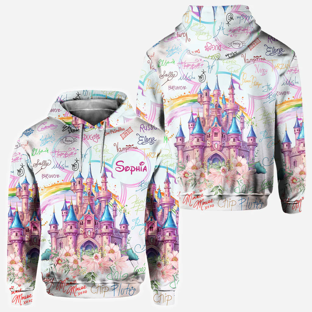 DSNY Just A Girl Loves Magic - Personalized Hoodie - Gift For Her HH01 - Image 2