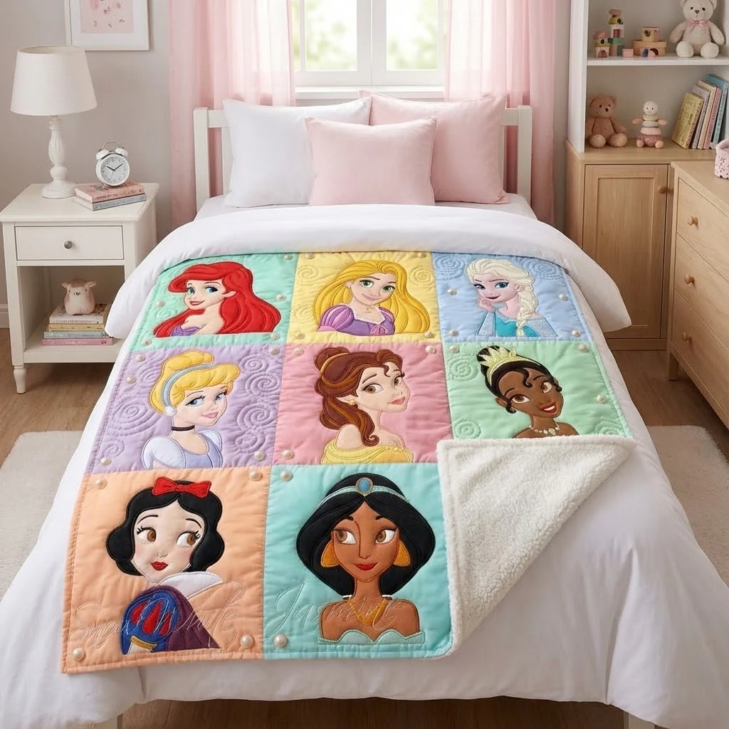 DSNY Just Loves My Princess (Ver 1) - Personalized Blanket - Christmas Gift For Daughter HH01 - Image 2