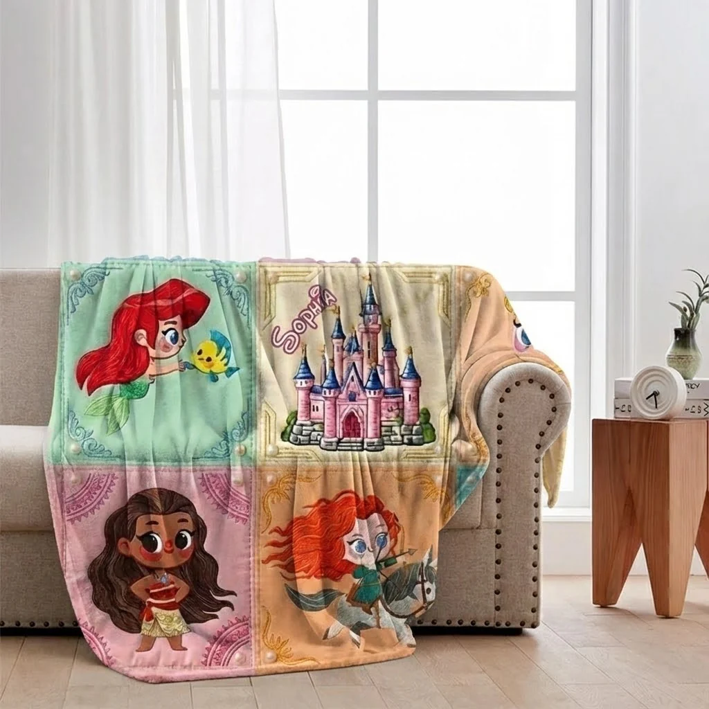 DSNY Just Loves My Princess (Ver 2) - Personalized Blanket - Christmas Gift For Daughter HH01 - Image 3
