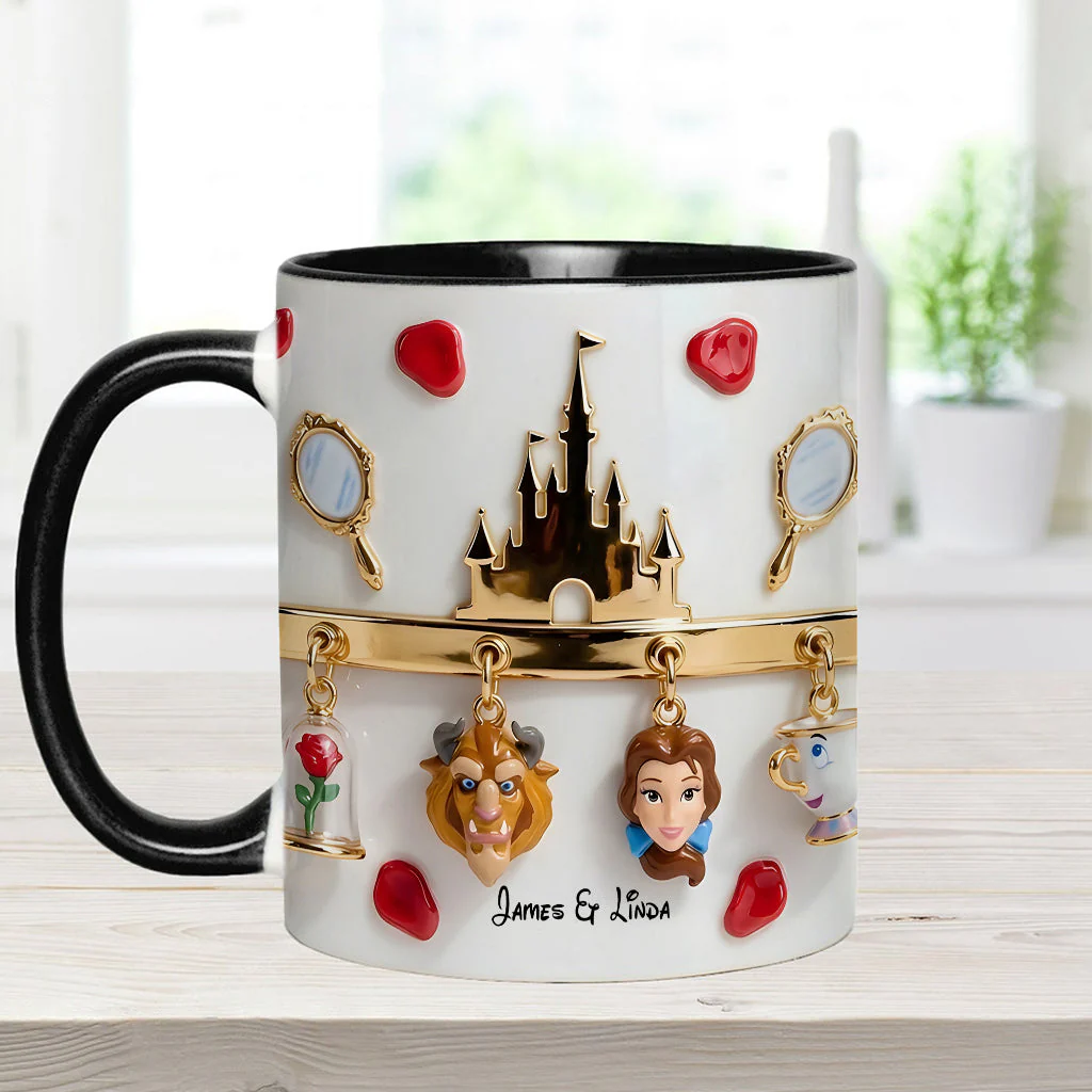 DSNY Love Story - Personalized Accent Mug - Gift For Couple, Christmas, Valentine HH01 - Image 4