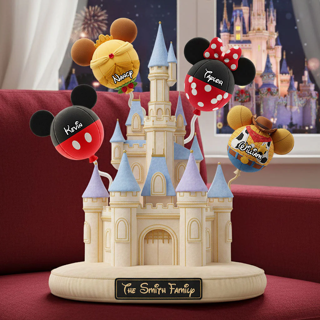 DSNY Magic Castle - Personalized Custom Shape Pillow - Christmas Gift For Family, Movie Fans HH01 - Image 2