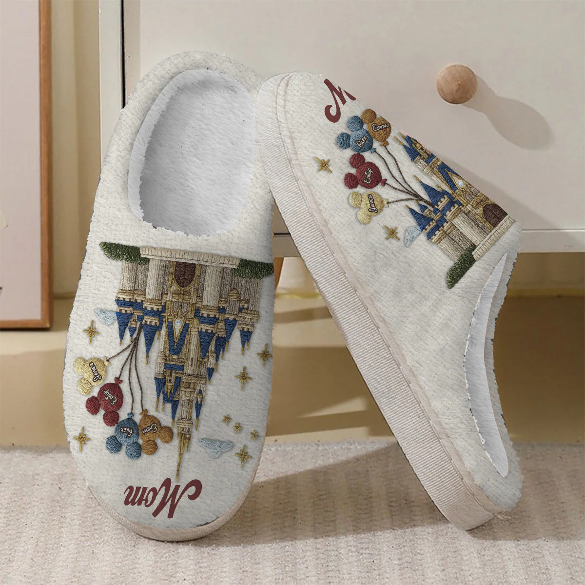 DSNY Magic Castle We Wish You A Merry Christmas - Personalized Slippers - Christmas Gift NA94 - Image 5