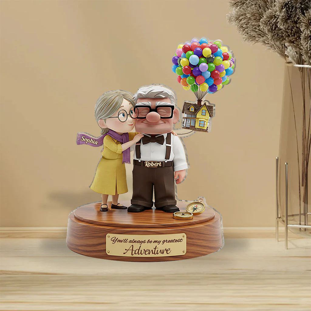 DSNY Old Couple You Are My Greatest Adventure (Ver 1) - Personalized Custom Shaped Acrylic Plaque - Gift For Couples NL122 - Image 3