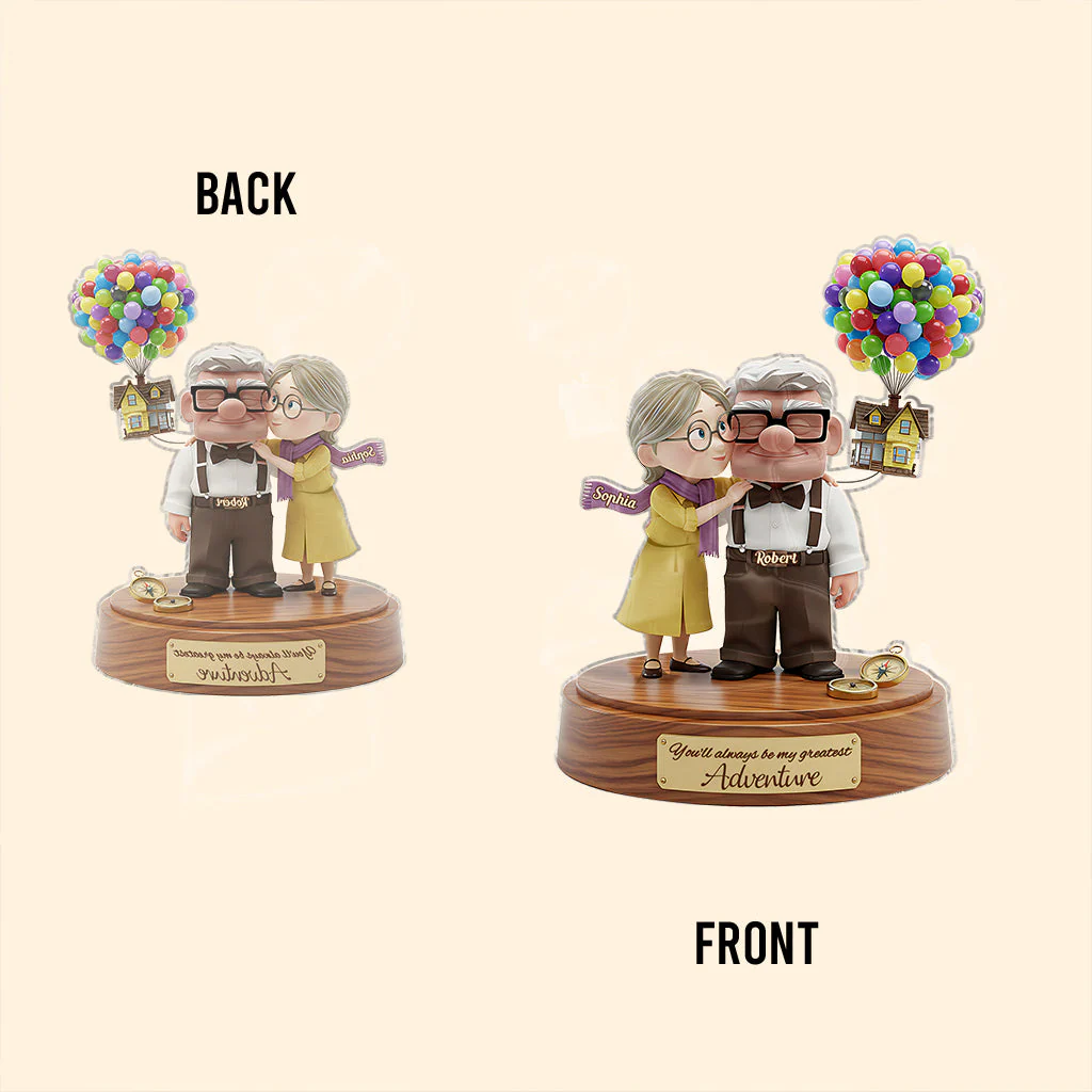 DSNY Old Couple You Are My Greatest Adventure (Ver 1) - Personalized Custom Shaped Acrylic Plaque - Gift For Couples NL122 - Image 4