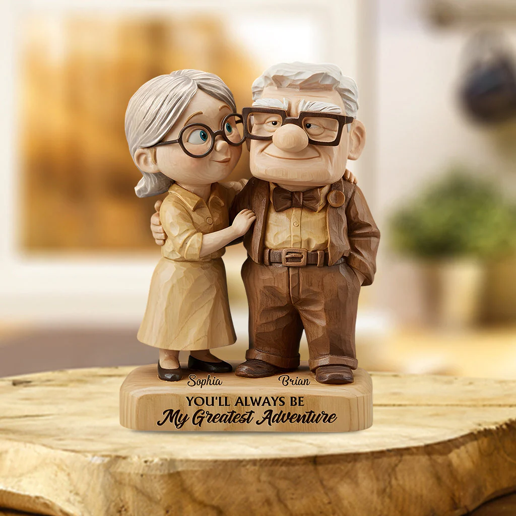 DSNY Old Couple You Are My Greatest Adventure (Ver 2) - Personalized Custom Shaped Acrylic Plaque - Gift For Couples NL122 - Image 2
