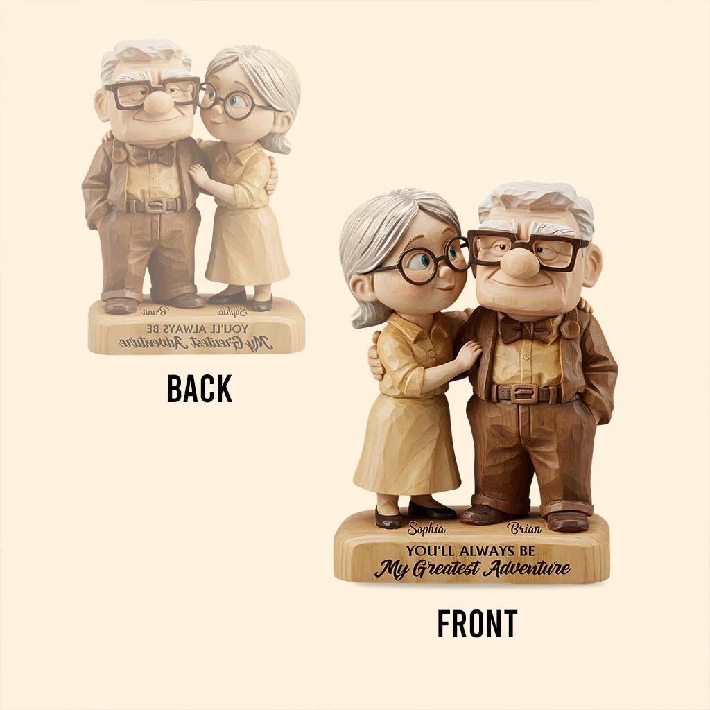 DSNY Old Couple You Are My Greatest Adventure (Ver 2) - Personalized Custom Shaped Acrylic Plaque - Gift For Couples NL122 - Image 4