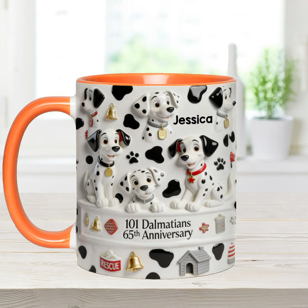 DSNY One Hundred One Dogs 65th Anniversary - Personalized Accent Mug - Gift For Movie Fans Nl122 - Image 8