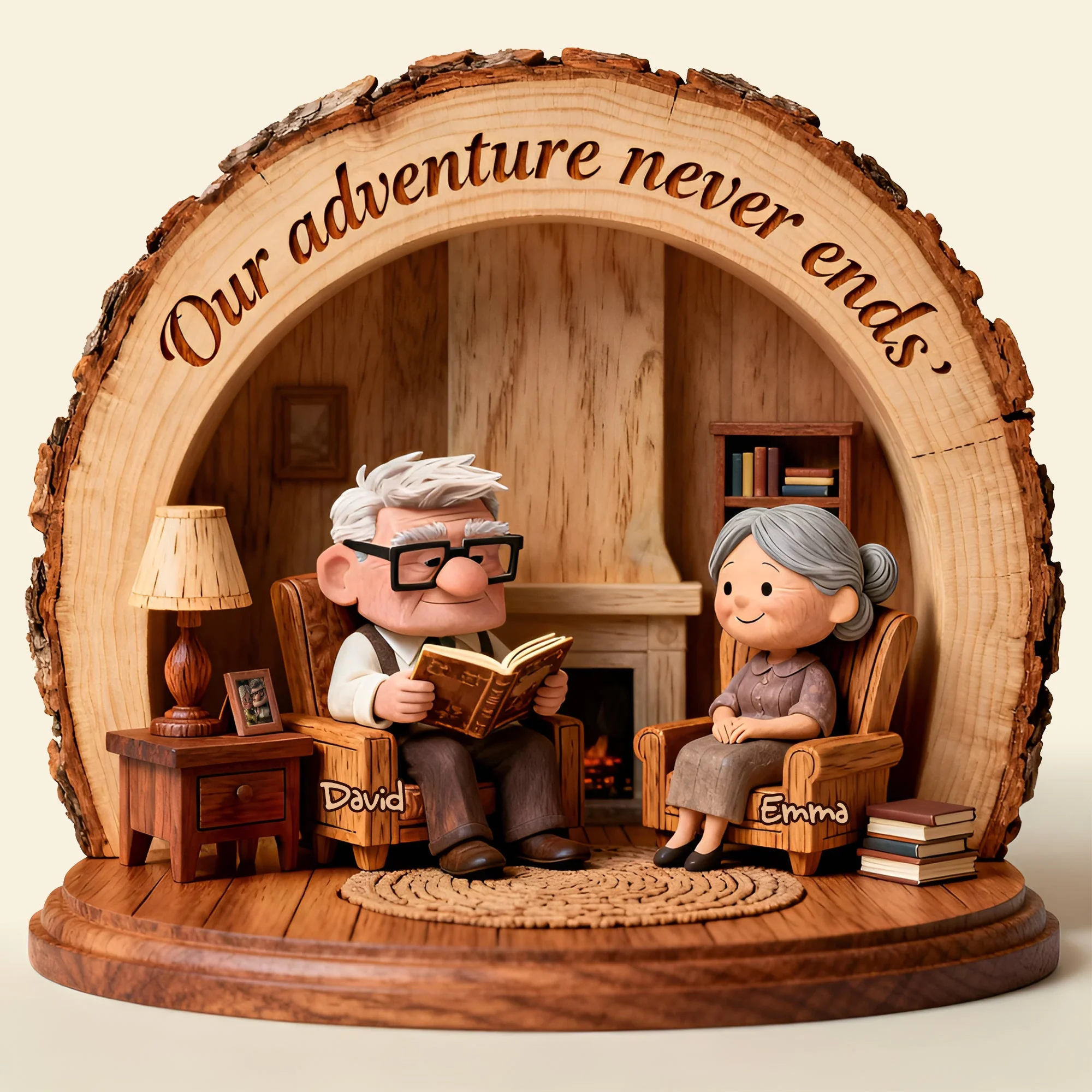 DSNY Our Adventure Never Ends - Personalized Custom Shaped Acrylic Plaque - Gift For Couples, Movie Fans NL122 - Image 5