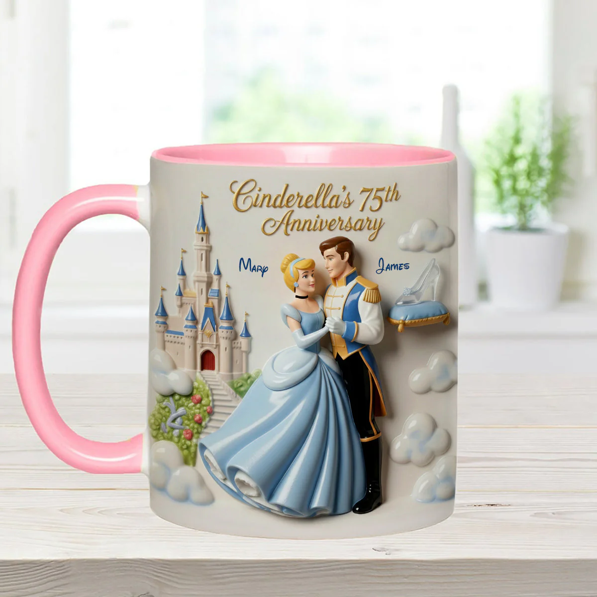 DSNY Princess Celebrate 75th Anniversary - Personalized Accent Mug - Gift For Couples, Movie Fans NL122 - Image 10