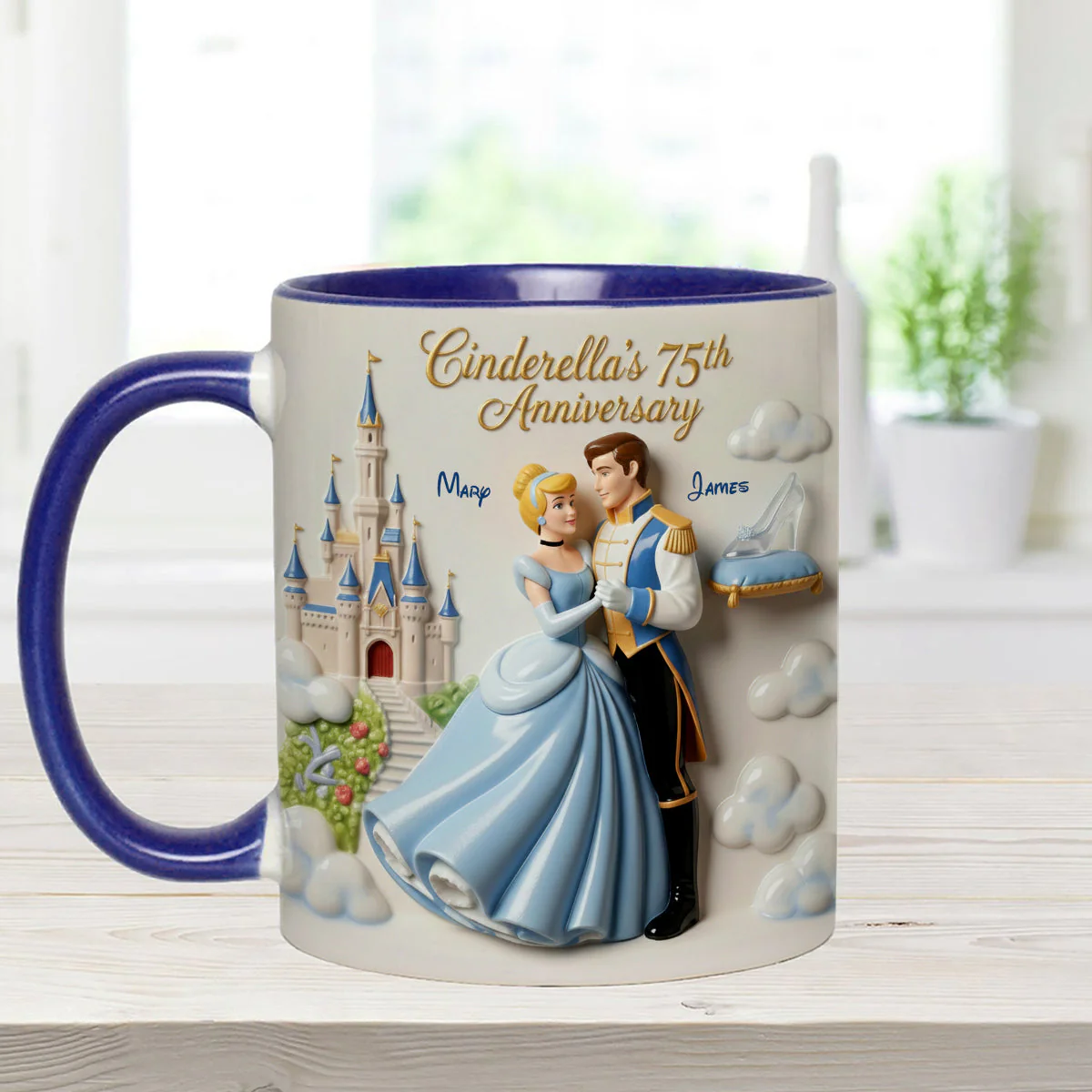 DSNY Princess Celebrate 75th Anniversary - Personalized Accent Mug - Gift For Couples, Movie Fans NL122 - Image 11