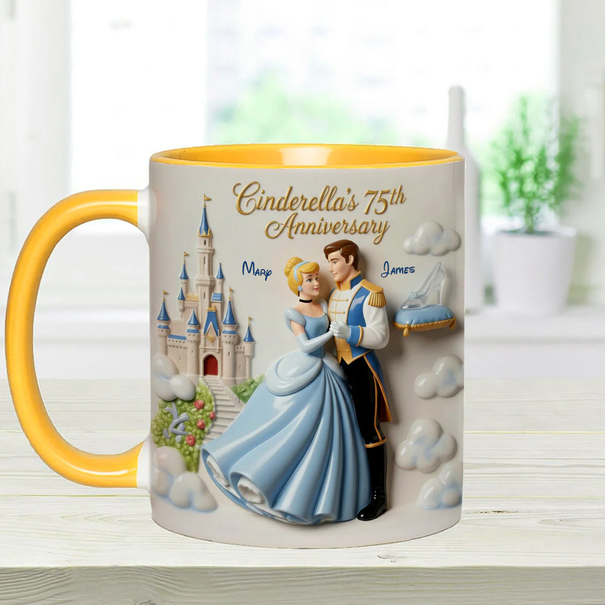 DSNY Princess Celebrate 75th Anniversary - Personalized Accent Mug - Gift For Couples, Movie Fans NL122 - Image 12