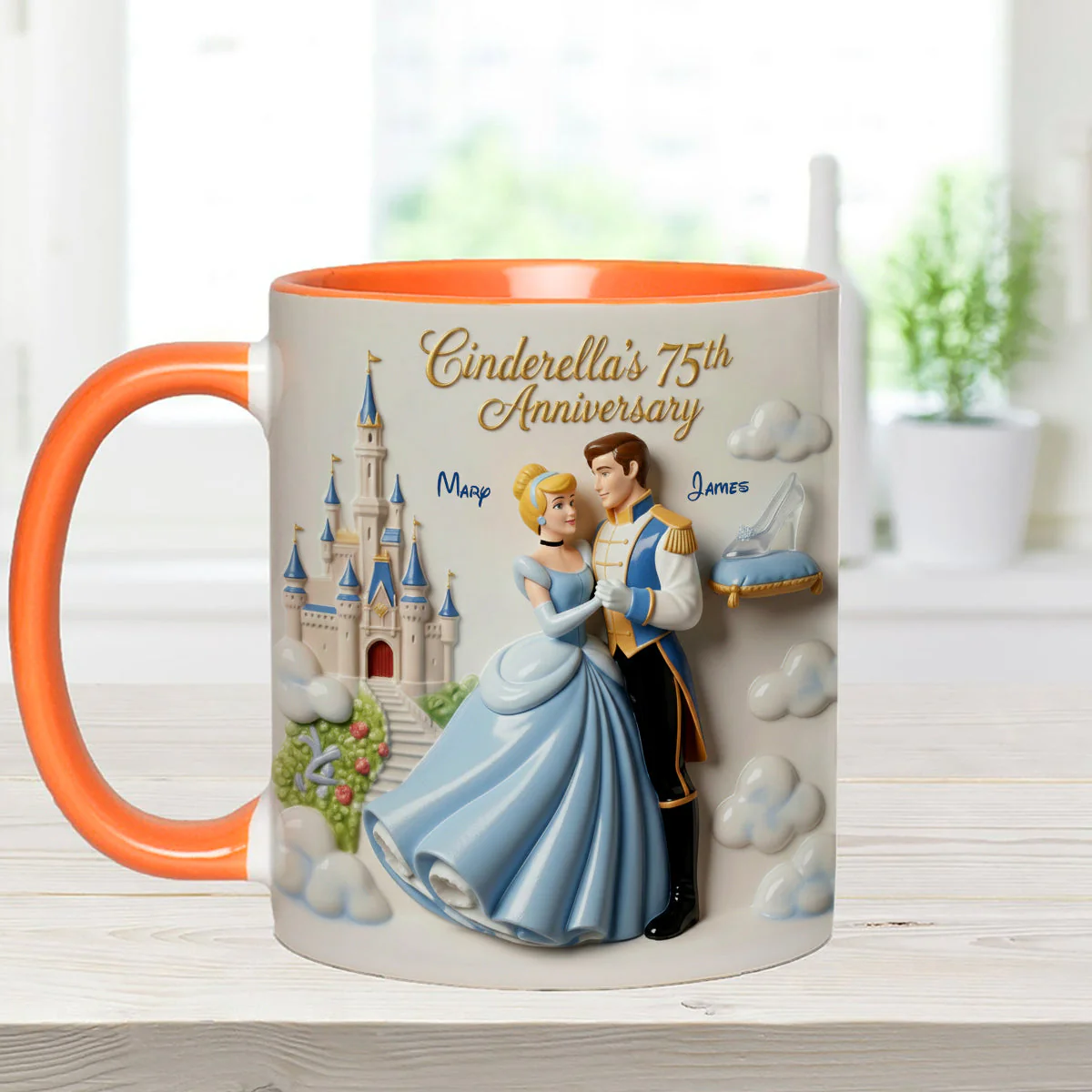 DSNY Princess Celebrate 75th Anniversary - Personalized Accent Mug - Gift For Couples, Movie Fans NL122 - Image 13
