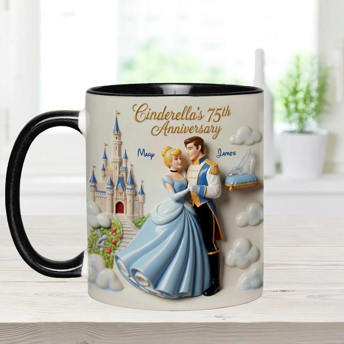 DSNY Princess Celebrate 75th Anniversary - Personalized Accent Mug - Gift For Couples, Movie Fans NL122 - Image 6