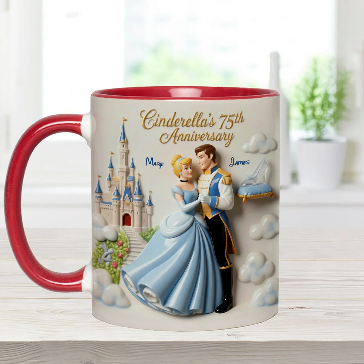 DSNY Princess Celebrate 75th Anniversary - Personalized Accent Mug - Gift For Couples, Movie Fans NL122 - Image 7