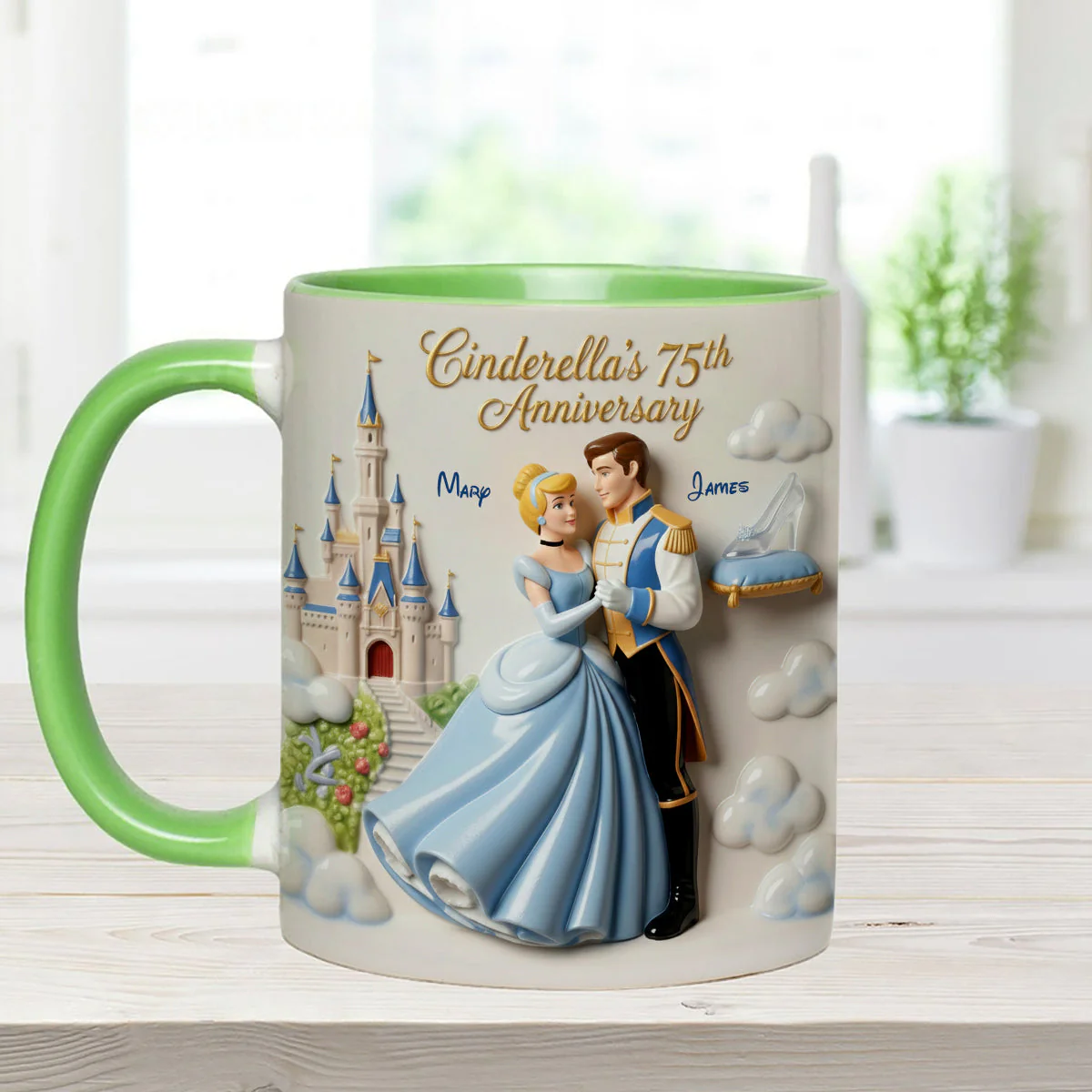DSNY Princess Celebrate 75th Anniversary - Personalized Accent Mug - Gift For Couples, Movie Fans NL122 - Image 8