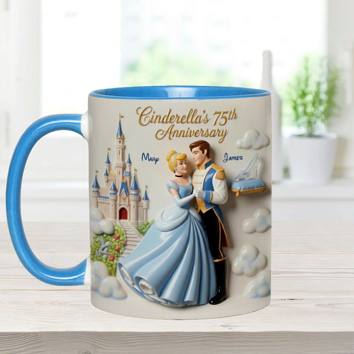 DSNY Princess Celebrate 75th Anniversary - Personalized Accent Mug - Gift For Couples, Movie Fans NL122 - Image 9
