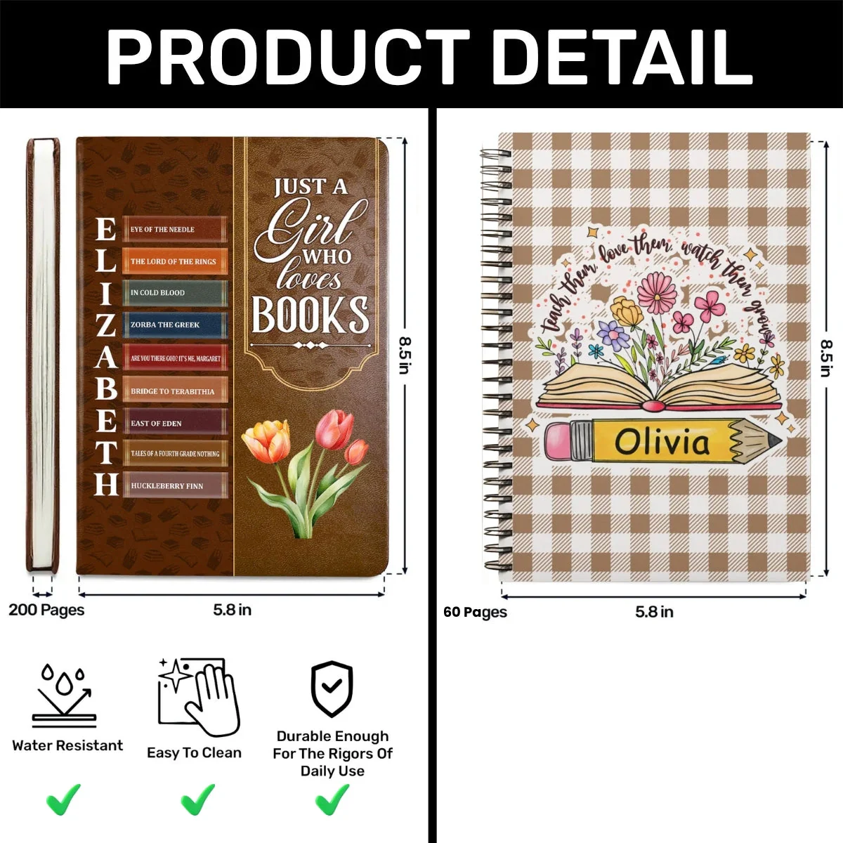 DSNY Tale As Old As Time - Personalized Leather Journal - Gift For Couple, Fan Movies HH01 - Image 9