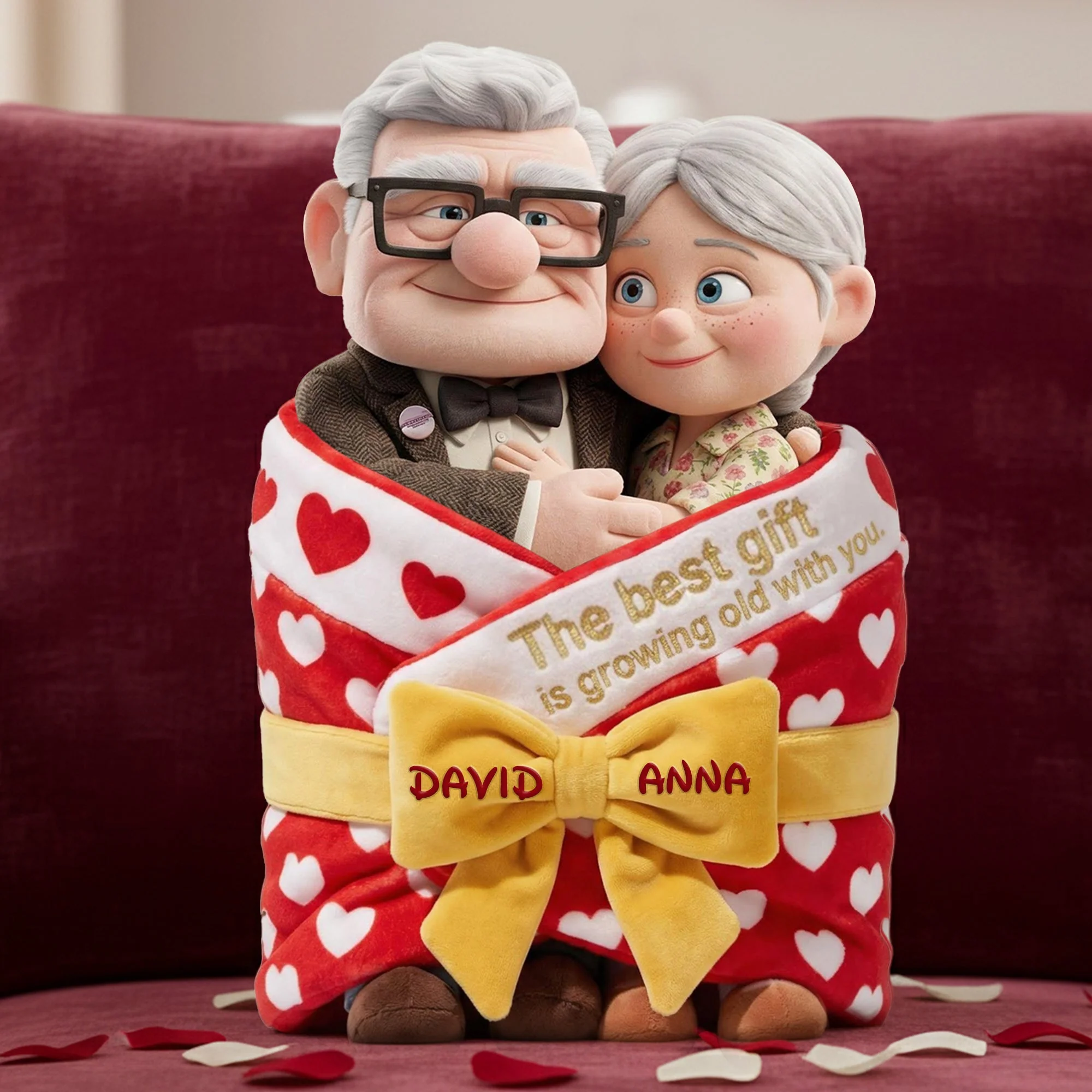 DSNY The Best Gift Is Growing Old With You - Personalized Custom Shaped Pillow - Gift For Couples, Movie Fans NL122 - Image 2