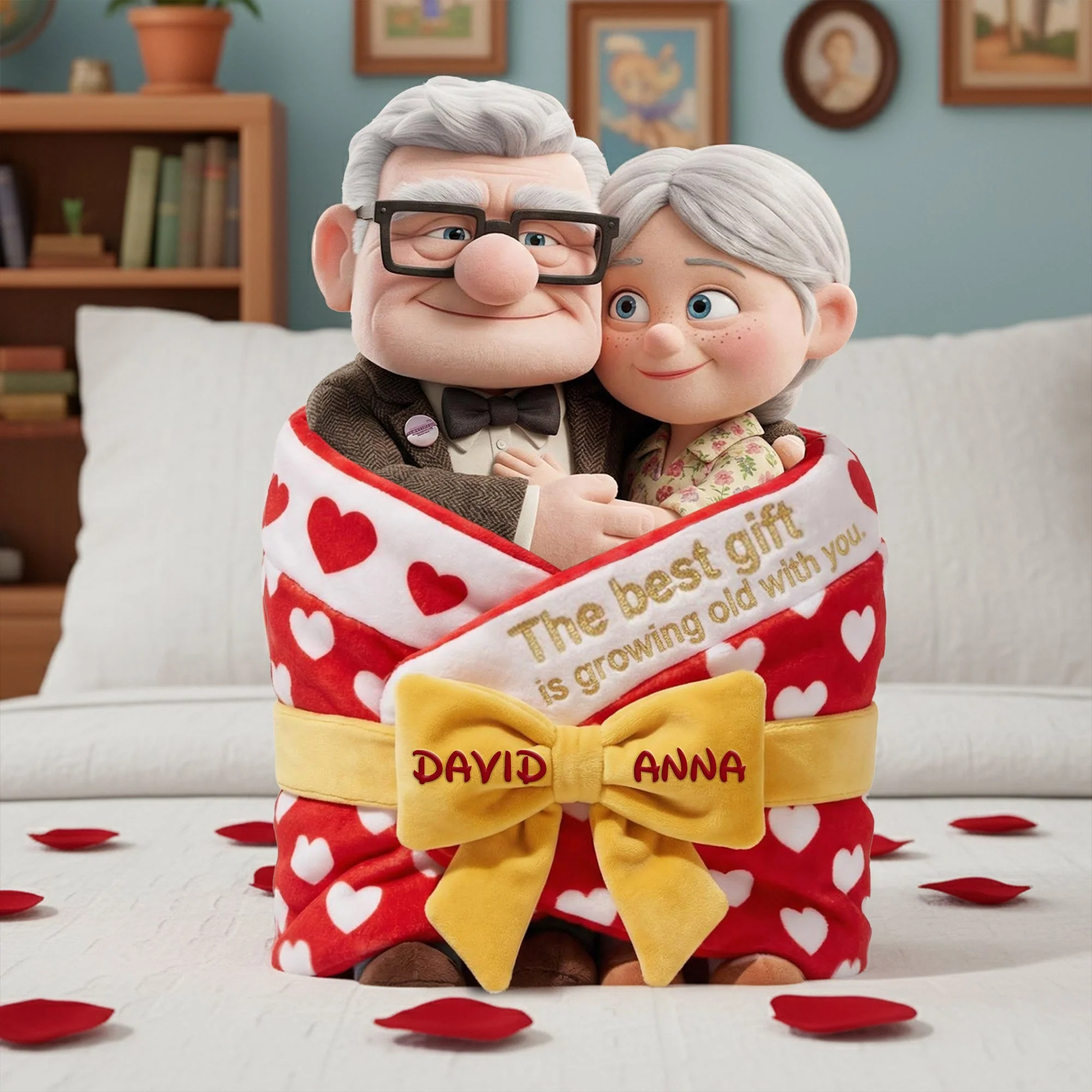 DSNY The Best Gift Is Growing Old With You - Personalized Custom Shaped Pillow - Gift For Couples, Movie Fans NL122 - Image 3