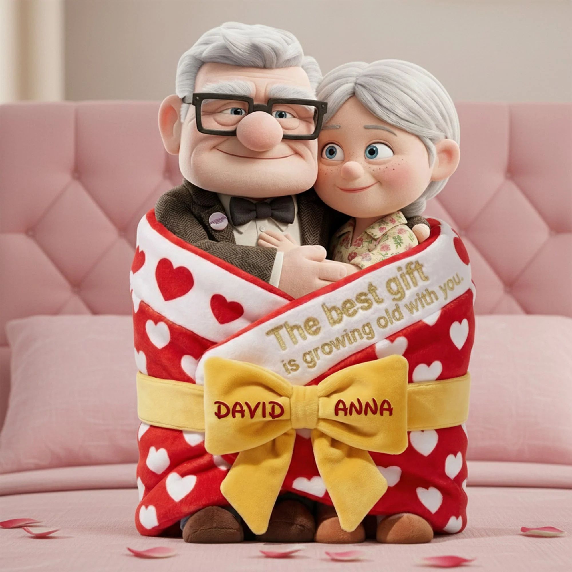 DSNY The Best Gift Is Growing Old With You - Personalized Custom Shaped Pillow - Gift For Couples, Movie Fans NL122 - Image 4