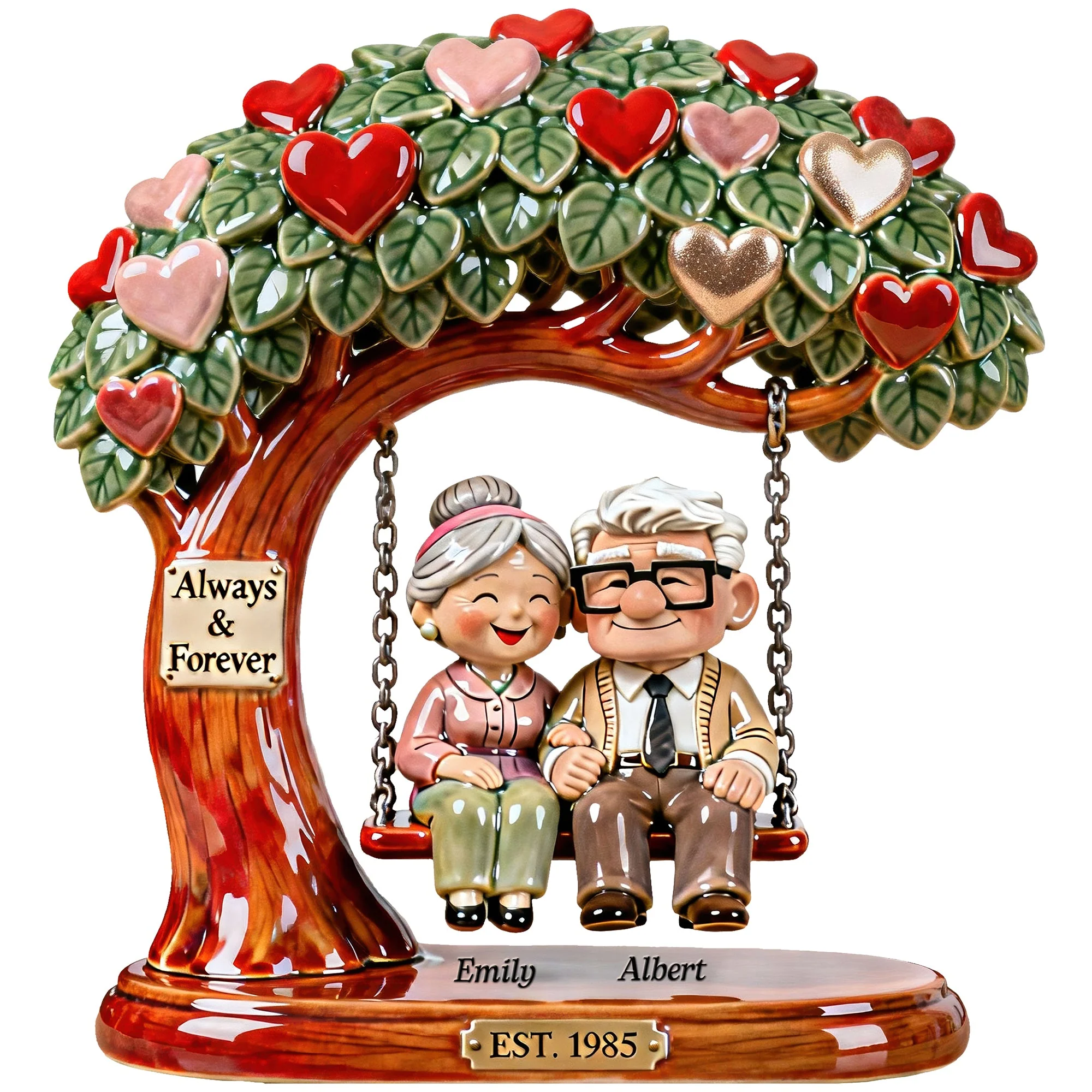 DSNY Together Forever - Personalized Custom Shaped Acrylic Plaque - Gift For Couples, Movie Fans NL122 - Image 4
