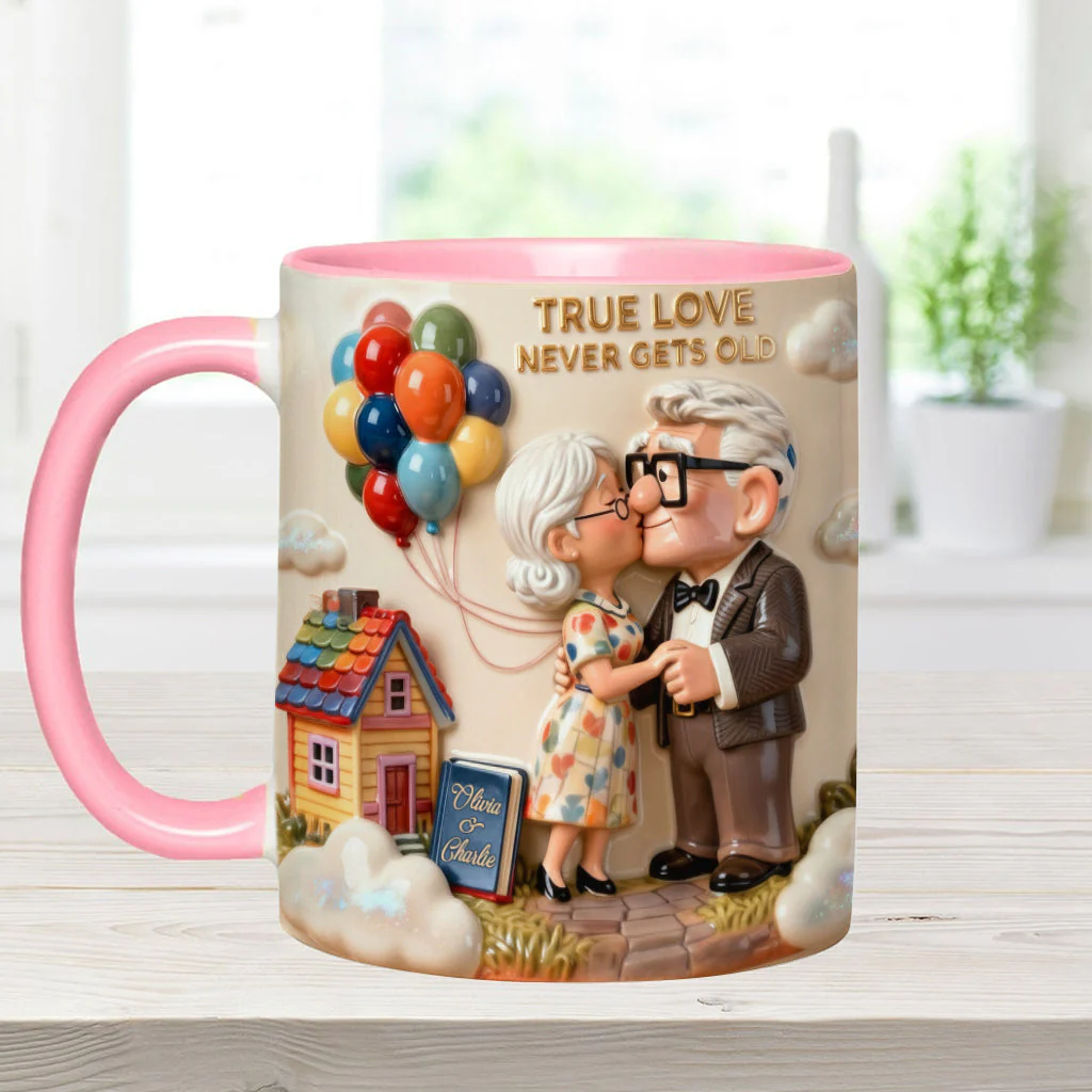 DSNY True Love Never Gets Old - Personalized Accent Mug - Gift For Couple, Fan Movies HH01 - Image 10