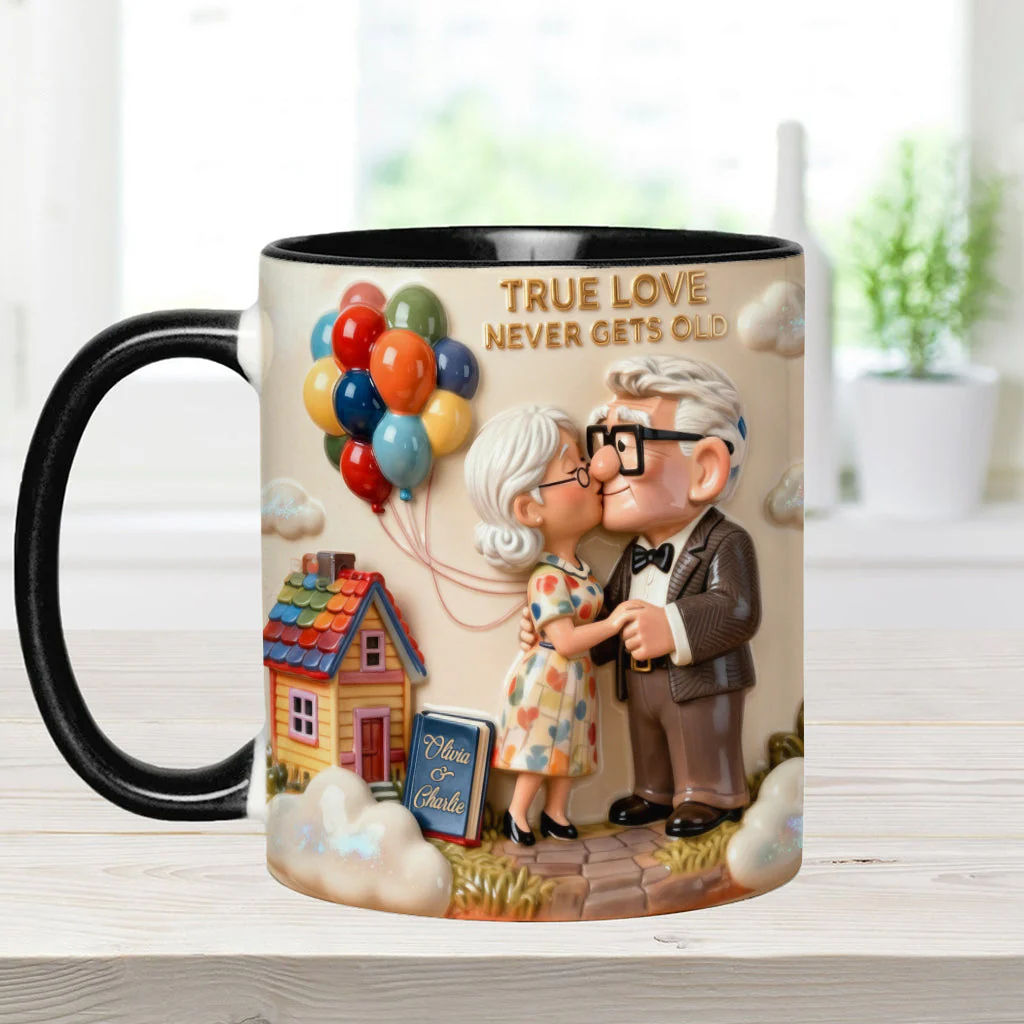 DSNY True Love Never Gets Old - Personalized Accent Mug - Gift For Couple, Fan Movies HH01 - Image 5