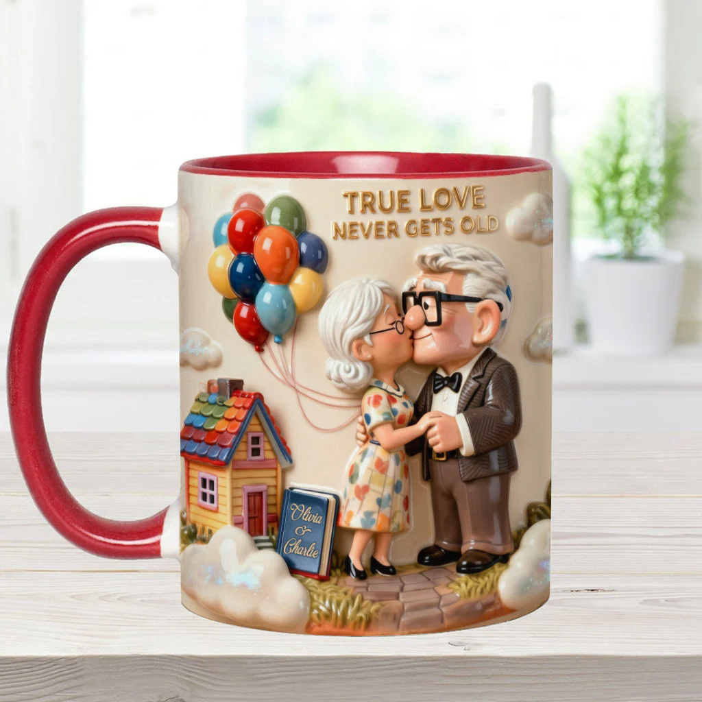 DSNY True Love Never Gets Old - Personalized Accent Mug - Gift For Couple, Fan Movies HH01 - Image 6
