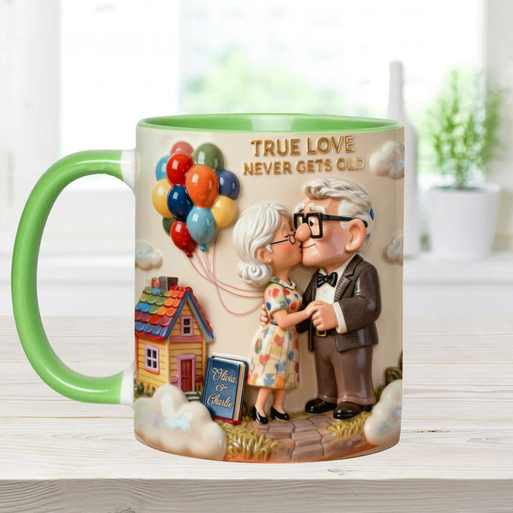 DSNY True Love Never Gets Old - Personalized Accent Mug - Gift For Couple, Fan Movies HH01 - Image 7