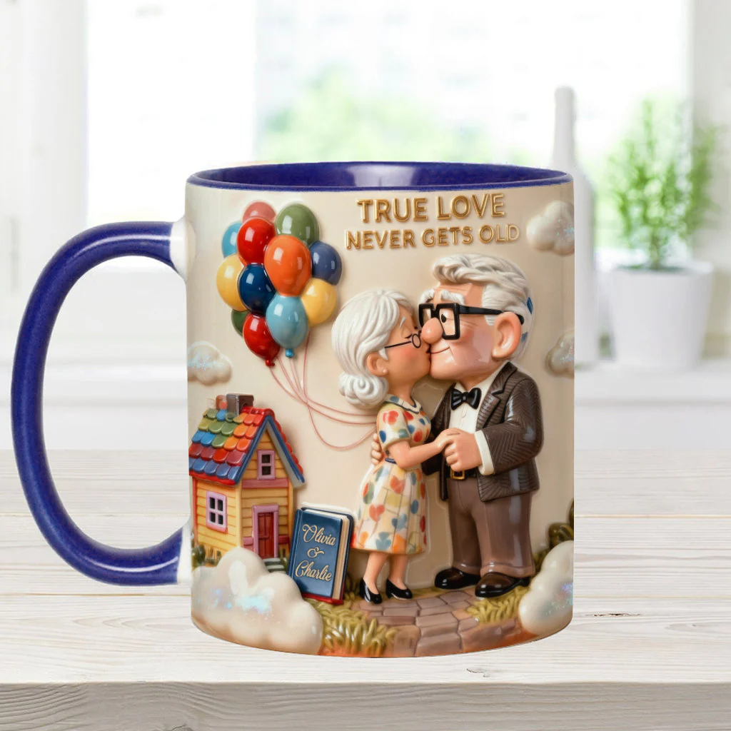 DSNY True Love Never Gets Old - Personalized Accent Mug - Gift For Couple, Fan Movies HH01 - Image 9