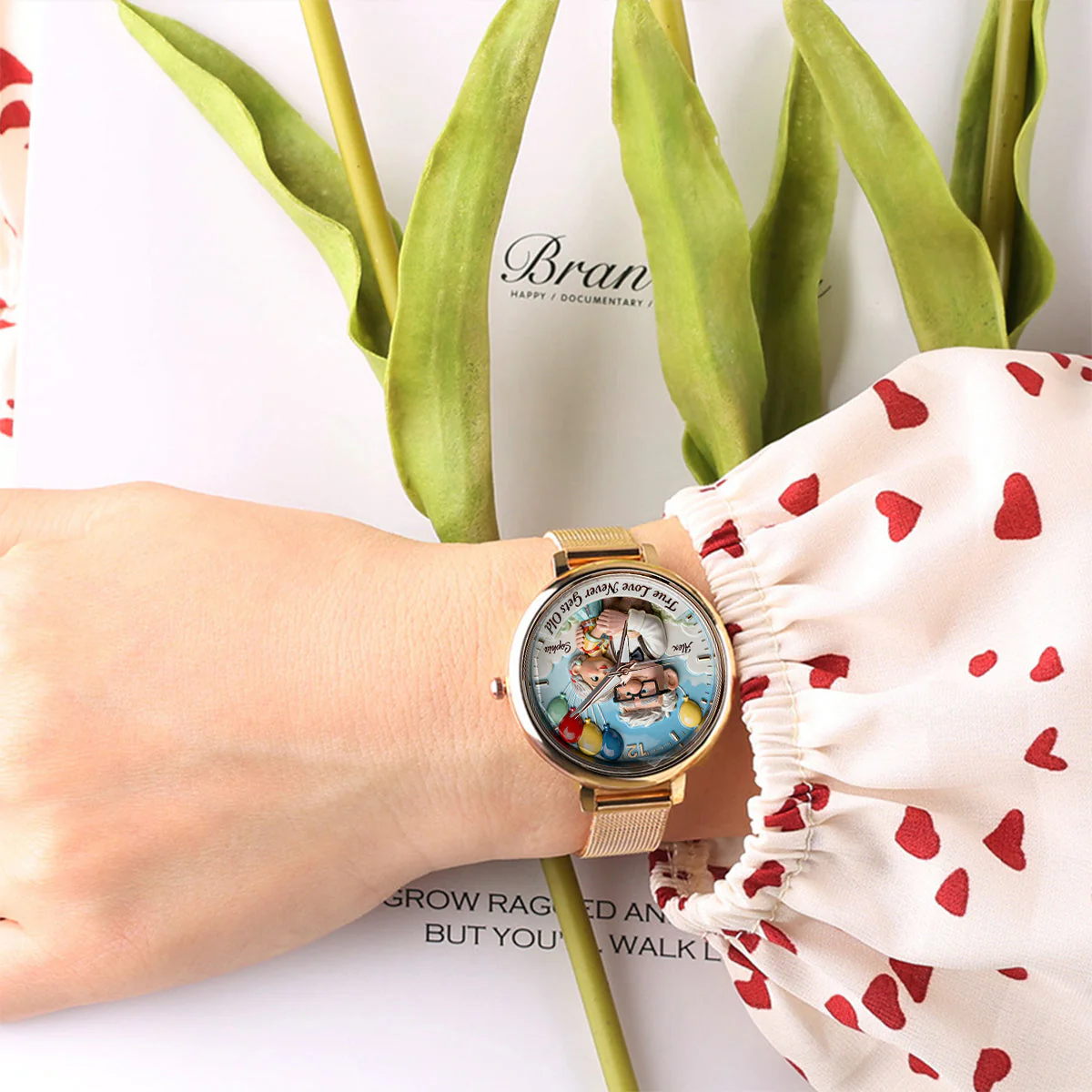 DSNY True Love Never Gets Old - Personalized Women Hand Watch - Gift For Couple, Fan Movies HH01 - Image 5