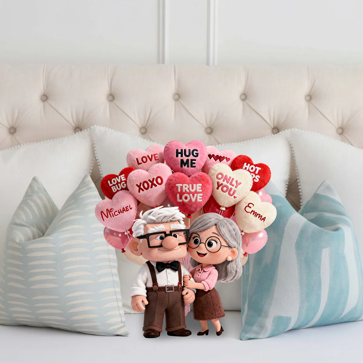 DSNY True Love - Personalized Custom Shaped Pillow - Gift For Couples, Movie Fans NL122 - Image 3