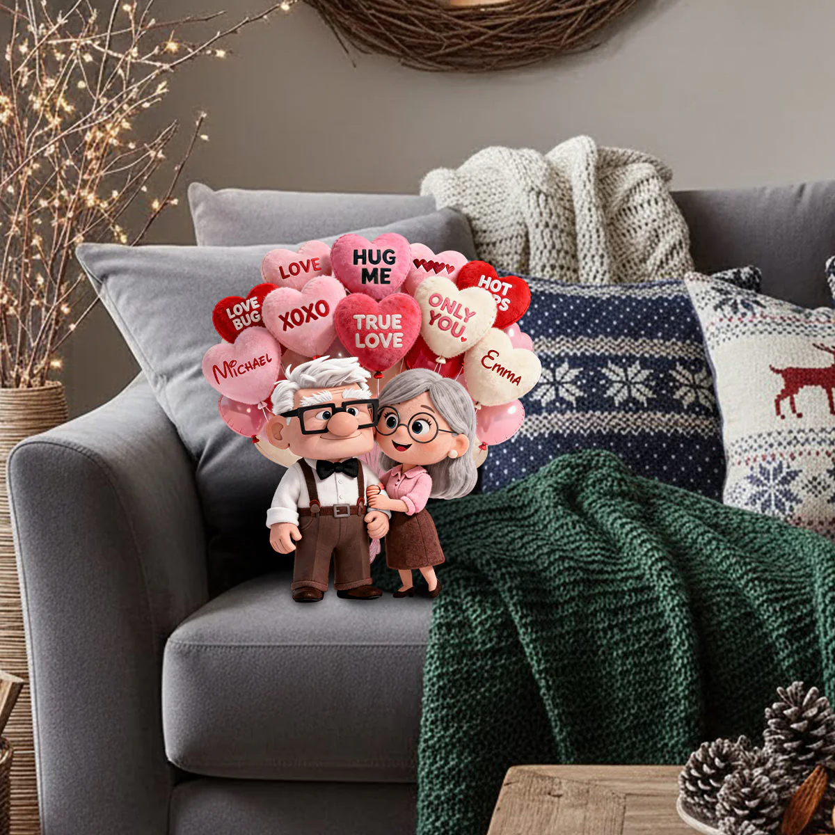 DSNY True Love - Personalized Custom Shaped Pillow - Gift For Couples, Movie Fans NL122 - Image 4