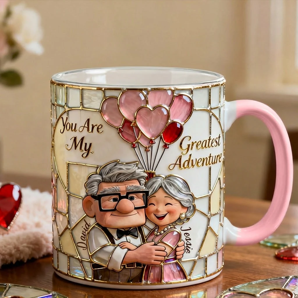DSNY You Are My Greatest Adventure - Personalized Accent Mug - Gift For Couple, Fan Movies, Christmas, Valentine HH01