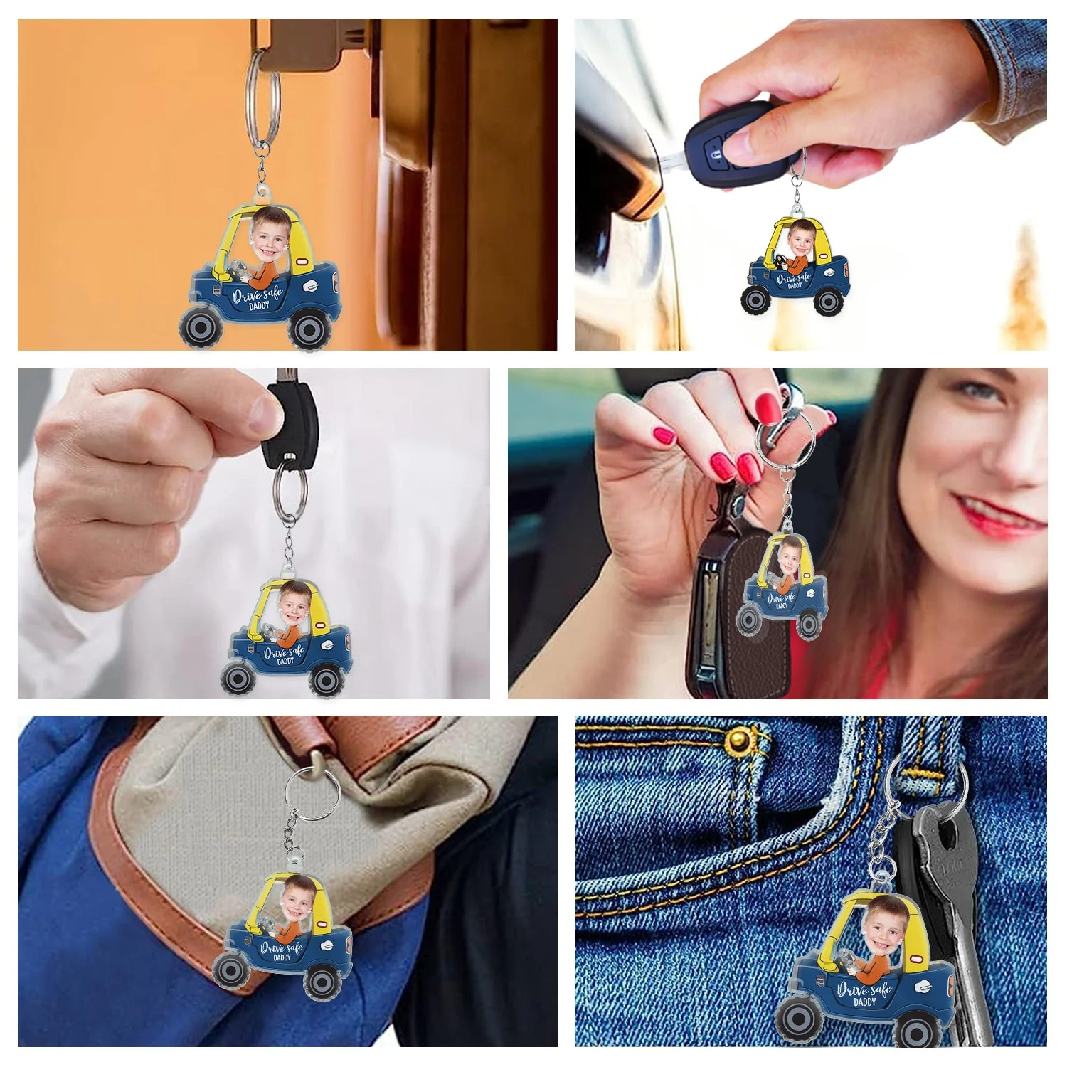 Burger Couple- Personalized Key Chain - Gift For Couple, Husband Wife, Anniversary | CL55 - Image 7